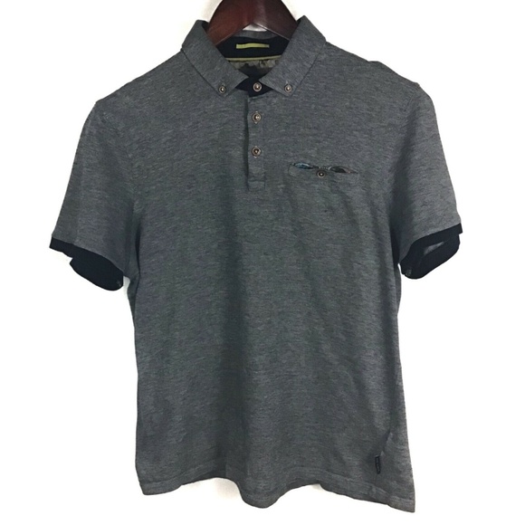 Ted Baker London Other - XSOLDX Ted Baker London Contrast Navy Polo 4/Large